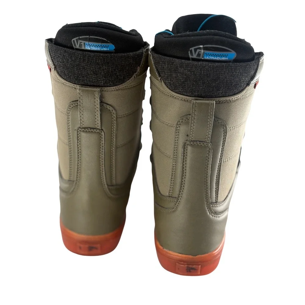 Vans Snowboard Boots High Standard OG‎ Green Orange Men Size 7.5